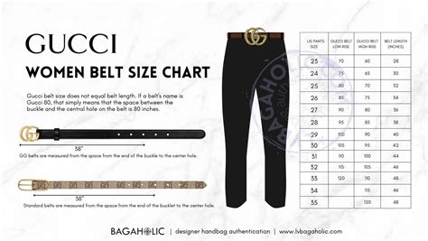 Gucci belt size translation